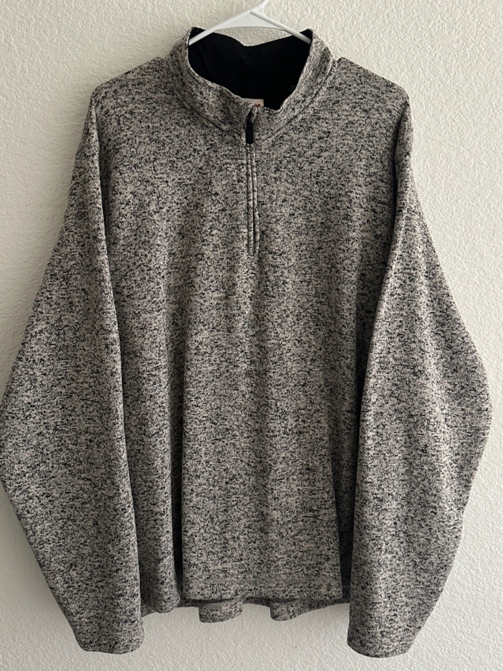 Wrangler Men's Heather Gray Half-Zip Sweater